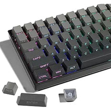 Load image into Gallery viewer, XVX PBT Gradient Gray Keycaps - Side Printed, Double Shot Shine Through, Minimalist Style Phantom Keyboard Keycaps (136 Keys, OEM Profile)
