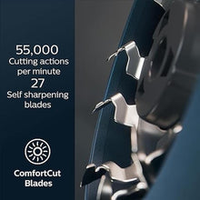 Load image into Gallery viewer, Philips Norelco Shaver 5000X, Rechargeable Wet &amp; Dry Shaver with Precision Trimmer and Storage Pouch, X5006/85
