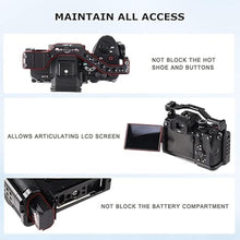Load image into Gallery viewer, Foto4easy Aluminum Alloy a7RV Cage for Sony a7R V Mirrorless Digital Camera,Quick Release Plate for Arca,and One Top Handle
