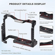 Load image into Gallery viewer, Foto4easy Aluminum Alloy a7RV Cage for Sony a7R V Mirrorless Digital Camera,Quick Release Plate for Arca,and One Top Handle
