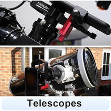 Load image into Gallery viewer, tridaptor - Universal Phone Scope Digiscoping Adapter|High-Precision XYZ Metal Telescope Mount 3-Axis Smartphone Holder for Spotting Scope Monocular Binos|Fits All Cell Phone Camera/Max 2.4" Eyepiece
