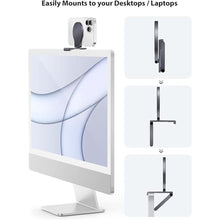 Load image into Gallery viewer, Stouchi Continuity Camera Mount for Desktop Monitor, iMac Compatible iPhone Webcam Mount with Mag-Safe for Mac Desktops and Displays, Apple TV 4K

