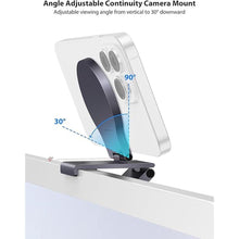 Load image into Gallery viewer, Stouchi Continuity Camera Mount for Desktop Monitor, iMac Compatible iPhone Webcam Mount with Mag-Safe for Mac Desktops and Displays, Apple TV 4K
