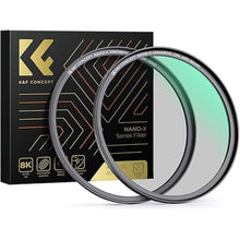 Load image into Gallery viewer, K&amp;F Concept Magnetic 62mm Polarizing Filter+ Magnetic Basic Ring Kit Waterproof Scratch Resistant Circular Polarizer Filter with 28 Multi-Coatings for Camera Lens (Nano-X Series)
