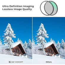 Load image into Gallery viewer, K&amp;F Concept Magnetic 62mm Polarizing Filter+ Magnetic Basic Ring Kit Waterproof Scratch Resistant Circular Polarizer Filter with 28 Multi-Coatings for Camera Lens (Nano-X Series)
