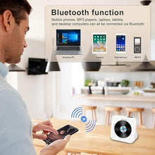 Load image into Gallery viewer, Portable CD Player with Speakers Portable CD Player with Bluetooth Support Timed Portable CD Player with Headphones CD Players for Home Support CD FM USB SD AUX Kids CD Player for Gift White
