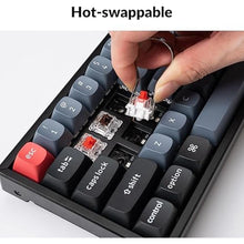 Load image into Gallery viewer, Keychron K12 Pro QMK/VIA Wireless Mechanical Keyboard Custom Programmable Macro with Hot-Swappable Keychron K Pro Red Switch 60% Compact Layout RGB Backlit Aluminum Frame for Mac Windows Linux
