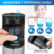 Load image into Gallery viewer, Automatic Mouthwash Dispenser for Bathroom,Bathroom Accessories 19.4 Fl Oz Dispensers with Magnetic Cups,Wall Mounted Dispenser,Suitable for All Age Groups,Black
