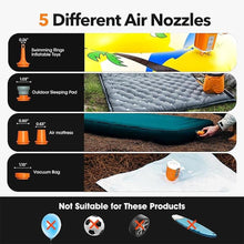 Load image into Gallery viewer, Portable Air Pump 4.2kPa Air Pump for Inflatables Rechargeable GIGA PUMP 4 with Camping Light Ultra Air Mattress Pump
