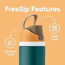 Load image into Gallery viewer, Owala FreeSip Insulated Stainless Steel Water Bottle with Straw for Sports, Travel, and School BPA-Free Sports Water Bottle, 40 oz, Denim
