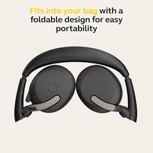Load image into Gallery viewer, Jabra Evolve2 65 Flex Wireless Stereo Headset - Bluetooth, Noise-Cancelling ClearVoice Technology &amp; Hybrid ANC - Works with All Leading UC Platforms Such As Zoom &amp; Google Meet - Black
