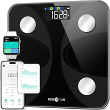 Load image into Gallery viewer, Scale for Body Weight and Fat Percentage, RunSTAR Digital Accurate Bathroom Smart Scale with Large Display, FSA&amp;HSA Eligible 13 Body Composition Analyzer Sync App
