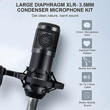 Load image into Gallery viewer, Xisono Podcast Equipment Bundle Audio Interface, DJ Mixer, BM-800 Condenser Microphone, Studio Equipment with Mic Arm, Bluetooth for Streaming, Voice Over, Singing, PC
