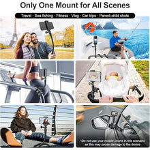Load image into Gallery viewer, TELESIN Flexible Mount Clamp Camera Tripod Stand Stick Pole for GoPro Insta360 iPhone, Neck Holder Bike Motorcycle Tube Bar Attach Accessories for Go Pro Max Hero 12 11 10 9 8 Insta 360 DJI Action 3 4
