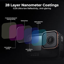 Load image into Gallery viewer, K&amp;F Concept UV Protection Camera Lens Filter Compatible with GoPro Hero 13 Hero12 Hero11, Hero10, Hero9 Black, with 28 Layer-Nano Coating, Top AGC Optical Glass Action Camera Filter
