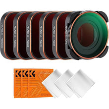Load image into Gallery viewer, K&amp;F Concept ND Filter Set Compatible with GoPro Hero12, Hero11, Hero10, Hero9 Black, 6 Pack (CPL/ND8/ND16/ND32/ND64/ND1000) Hero 9/10/11/12 Action Camera Accessory Neutral Density Polarizer Filter Kit

