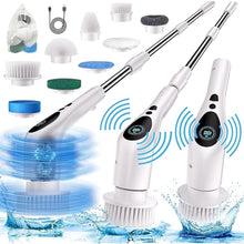Load image into Gallery viewer, Electric Spin Scrubber, Electric Spin Cordless Tub and Tile Scrubber with Voice Broadcasting 3 Speed 9 Replaceable Clean Heads Power Spin Scrubbers
