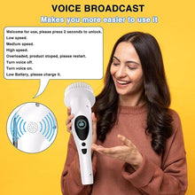 Load image into Gallery viewer, Electric Spin Scrubber, Electric Spin Cordless Tub and Tile Scrubber with Voice Broadcasting 3 Speed 9 Replaceable Clean Heads Power Spin Scrubbers
