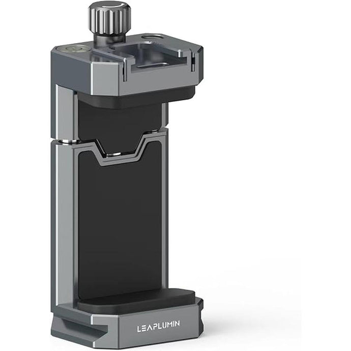 Aluminum Phone Mount for Tripod, Adjustable Phone Tripod Mount with Cold Shoe & Arca Swiss Quick Release Plate,Universal Adjustable Clamp Suitable for iPhone 14 pro/13 Pro/12/11/Samsung