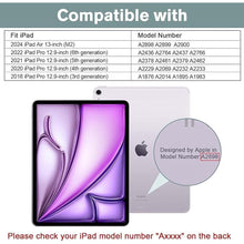 Load image into Gallery viewer, ProCase Smart Case for iPad Pro 12.9 2022/2021/2020/2018, Slim Stand Hard Back Shell Smart Cover for iPad Pro 12.9" 6th Gen/5th Gen/4th Gen/3rd Gen -Lightpurple

