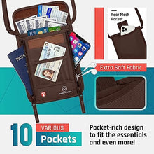 Load image into Gallery viewer, Neck Wallet, Travel Pouch For Passport Holder And Documents, Travel Neck Wallet For Traveling Women
