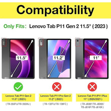 Load image into Gallery viewer, ProCase for Lenovo Tab P11 2nd Gen Case 11.5" (TB350FU / TB350XU) 2023 New, Slim Folio Protective Case Hard Shell Lightweight Stand Smart Cover for 11.5 inch Lenovo Tab P11 Gen 2 -Black
