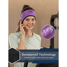 Load image into Gallery viewer, Sleep Headphones Bluetooth Headband - Wireless Music Sleeping Mask Earphones for Side Sleepers with HD Stereo Speaker Tech Gadgets Gifts for Travel Workout Sports Meditation Yoga Housework
