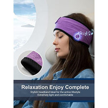 Load image into Gallery viewer, Sleep Headphones Bluetooth Headband - Wireless Music Sleeping Mask Earphones for Side Sleepers with HD Stereo Speaker Tech Gadgets Gifts for Travel Workout Sports Meditation Yoga Housework

