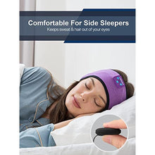 Load image into Gallery viewer, Sleep Headphones Bluetooth Headband - Wireless Music Sleeping Mask Earphones for Side Sleepers with HD Stereo Speaker Tech Gadgets Gifts for Travel Workout Sports Meditation Yoga Housework

