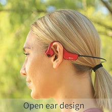 Load image into Gallery viewer, Bone Conduction Headphones Bluetooth Waterproof Open Ear Headphones - Wireless Sports Headset Sweatproof Earphones with Mic Induction Conducting Headphones for Running Workout Gym-Red
