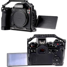 Load image into Gallery viewer, Foto4easy s5ii cage rig for Panasonic LUMIX S5II Mirrorless Camera,Includes Dual Universal Side Wooden Handle

