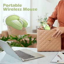 Load image into Gallery viewer, KNOWSQT Bunny Wireless Mouse Green, 2.4G Silent Rabbit Mice with USB Receiver - for Laptop Windows PC Computer Desktop Gaming

