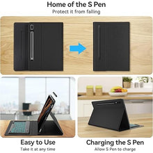 Load image into Gallery viewer, SENGBIRCH Keyboard Case for Samsung Galaxy Tab S10 Ultra, 14.6 inch Keyboard for S9 Ultra&amp;S8 Ultra Tablet - Backlit Magnetic Detachable, Smart Cover Case for Tab S9 Ultra, Auto Sleep/Wake, Black
