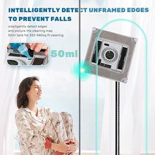 Load image into Gallery viewer, Window Cleaner Robot 6.8cm Ultra-Thin, Intelligent Obstacle Avoidance, Automatic Window Vacuum Cleaner for Large Mirror, Tile Wall, Glass Wall, Remote &amp; App Control, Light &amp; Compact
