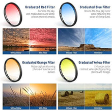 Load image into Gallery viewer, NEEWER 55mm ND/CPL/Effect Filter Set with Mobile Phone Camera Lens Clamp Clip, Polarizing ND32 6 Point Star 4 Graduated Colour Filters Kit Compatible with iPhone 16 15 14 Pro Max Plus 13 12 Samsung

