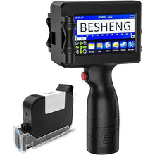 Load image into Gallery viewer, Handheld Inkjet Printer Gun PT3000 Printing Height 0.08-0.5Inch Inkjet Coder with Original Fast-Drying Ink for Text QRCode/Barcode/Batch Number/Label/Image/Date Printer with Touch Screen
