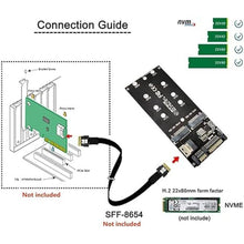 Load image into Gallery viewer, chenyang M.2 NVME PCIE SSD to SFF-8654 ? NGFF SATA SSD to SATA 2 in 1 Combo Adapter for Mainboard (Not Work NVEM SSD to SATA)

