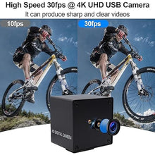 Load image into Gallery viewer, MMlove 8K USB Camera 48MP Webcam 4K 30FPS High Speed Autofocus Lightburn Camera with 70 Degree No Distortion Lens Industrial Security Wabcam for Skype/Zoom/FaceTime/Hangouts,PC/Laptop/Raspberry Pi
