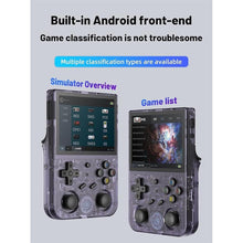 Load image into Gallery viewer, RG353V Retro Video Handheld Game Console 3.5" IPS Screen Android 11 and Linux System RK3566 64bit Game Player 64G TF Card Built-in 4450 Classic Games Bluetooth 4.2 and 5G WiFi
