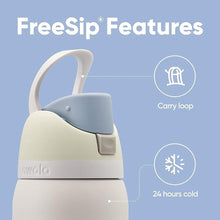 Load image into Gallery viewer, Owala FreeSip Insulated Stainless Steel Water Bottle with Straw for Sports, Travel, and School BPA-Free Sports Water Bottle, 24 oz, Iced Breeze
