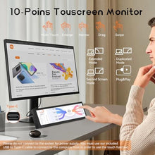 Load image into Gallery viewer, 8.8 Inch Small Touchscreen Monitor, PC Temperature Display, PC Sensor Panel Display, IPS USB Mini Screen for Raspberry Pi, AIDA64 CPU RAM Data Temperature Monitor for ARGB Computer Case
