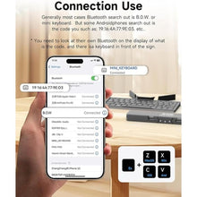 Load image into Gallery viewer, Mini Foldable Bluetooth Keyboard with Magnetic Stand,Aluminum Alloy Mini Quiet Folding Keyboard Portable Lightweight Portable Bluetooth Keyboard Android Rechargeable Keyboard for Tablet,iPad, Phones
