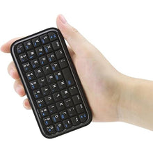 Load image into Gallery viewer, Wireless Keyboard Rechargeable Bluetooth 3.0 Super Mini Silent Cordless Keybaord, Compact Portable Small Pocket Travel Keypad Slim Wireless Keyboard for Computer Laptop PC Notebook Smartphones Tablets
