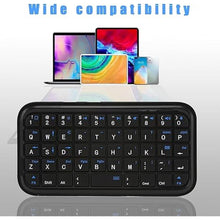 Load image into Gallery viewer, Wireless Keyboard Rechargeable Bluetooth 3.0 Super Mini Silent Cordless Keybaord, Compact Portable Small Pocket Travel Keypad Slim Wireless Keyboard for Computer Laptop PC Notebook Smartphones Tablets
