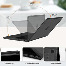 Load image into Gallery viewer, MOSISO Compatible with MacBook Pro 14 inch Case 2025-2021 M4 M3 M2 M1 A3112 A3185 A3401 A2918 A2992 A2779 A2442, Soft TPU Bumper Anti-Scratch Hard Case&amp;Keyboard Skin&amp;Screen Film&amp;Pouch, Black
