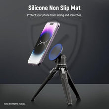 Load image into Gallery viewer, NEEWER Magnetic Phone Tripod Mount Adapter with 1/4" Holes Compatible with iPhone MagSafe Selfie Stick for 15 Pro Max 15 Plus 14 13 12 Pro Max Mini, Phone Holder for Ring Light Video Recording, PA010
