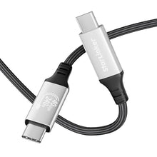 Load image into Gallery viewer, USB4 Cable 240W 6.6Ft [USB-IF Certified], PD Charging, Supports 40Gbps Data Sync and 8K/5K@60HZ, Compatible with Thunderbolt 4/3, USB3, USB C, Lenovo, MacBook, SSD, Monitor, Docking
