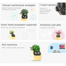 Load image into Gallery viewer, Intelligent flower pot, electronic bud, maintenance plant assistant, fun interactive flower pot, indoor green planting monitoring, LCD screen display, cell phone APP connection (Yellow)
