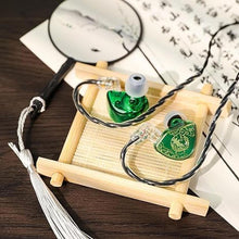 Load image into Gallery viewer, Linsoul TANGZU Wan’er S.G HiFi 10mm Dynamic Driver PET Diaphragm in-Ear Earphone with Ergonomic Shape, Detachable Recessed 2Pin OFC Braided Cable for Audiophile Musician DJ Stage(Green, with Mic)
