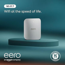 Load image into Gallery viewer, Introducing Amazon eero Pro 7 tri-band mesh Wi-Fi 7 router (newest model) - Supports internet plans up to 5 Gbps, Coverage up to 2,000 sq. ft., 1-pack
